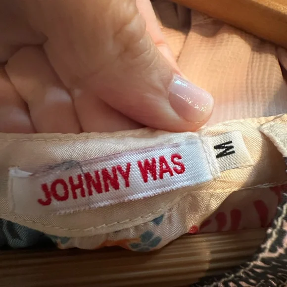 Johnny Was silk floral tunic size M - Picture 2 of 4